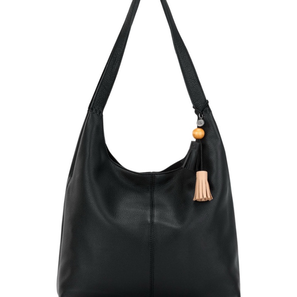 The Sak Huntley Black Leather Shoulder Bag